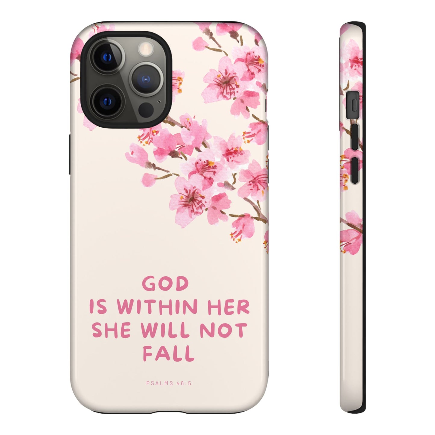 God is Within Her, She Will Not Fall Phone cases