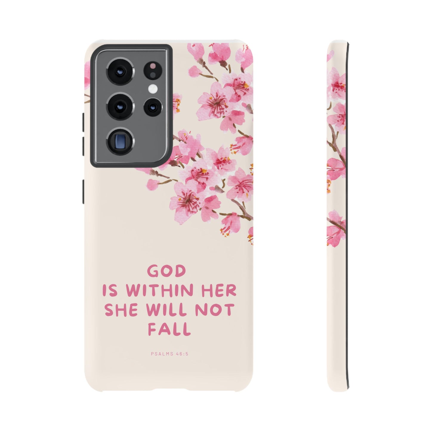 God is Within Her, She Will Not Fall Phone cases